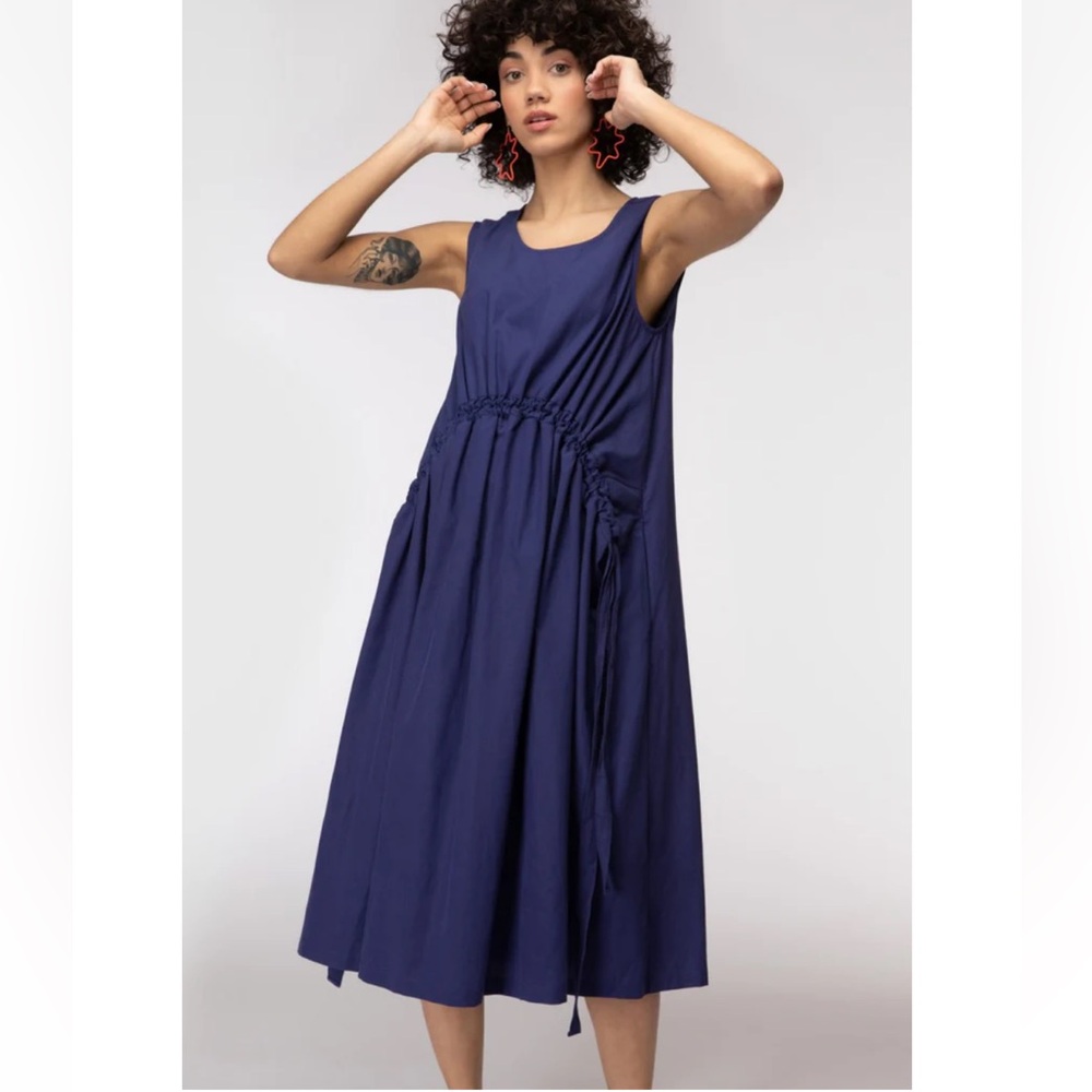 Gorman Arden ruched dress in royal blue size small